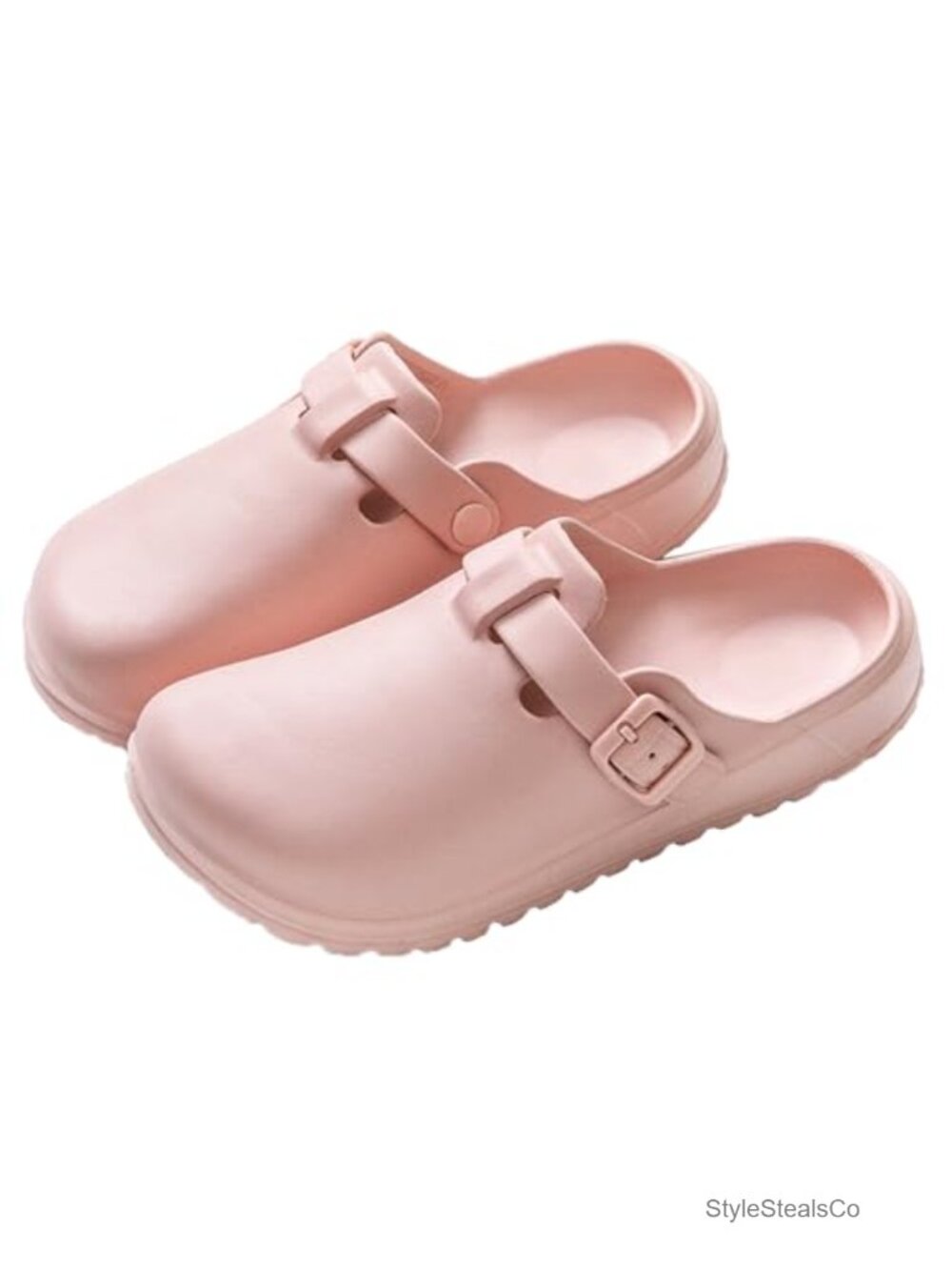 Adjustable Buckle Mules Non Slip Work Shoes Clogs Arch Support Slippers